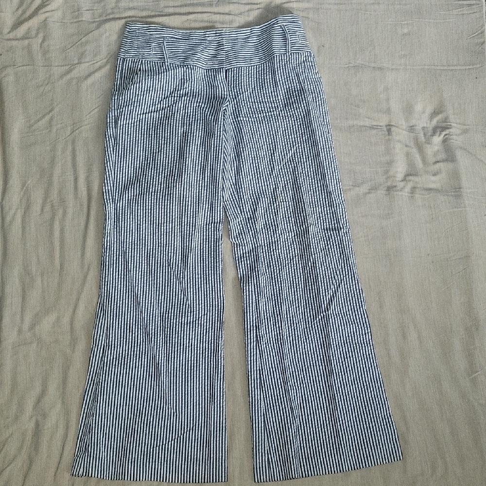 Striped Wide-Leg Pants